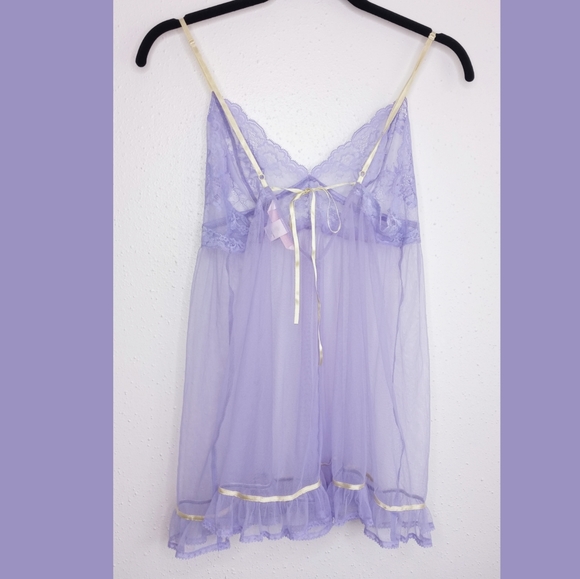 Victoria's Secret Vintage Y2K Fairy Coquette Sheer Lace Dress - Picture 4 of 14